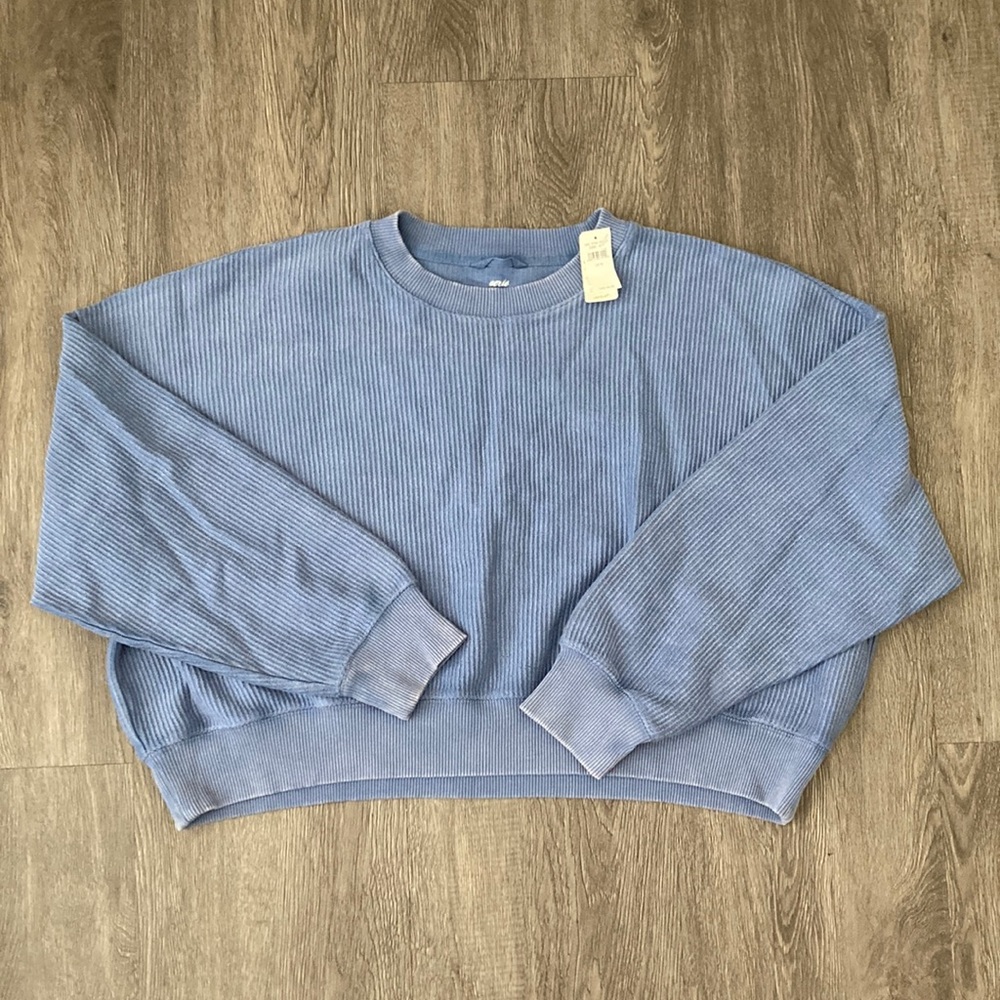 Aerie Corded Cropped Sweatshirt